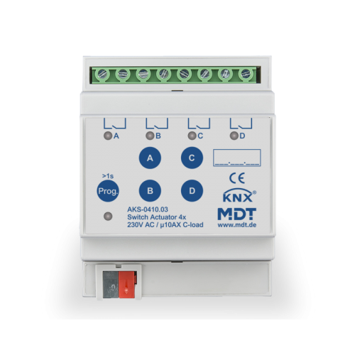 Switch Actuator AKS Standard 10 A, MDRC, 4-fold, 4 SU