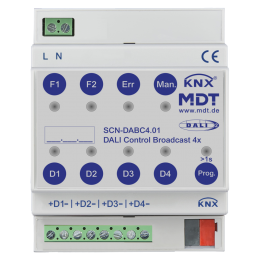 DALI Control Broadcast Gateway Dali: Broadcast, 4 DALI outputs, 4SU