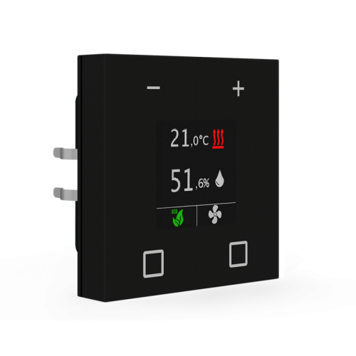 Room Temperature Controller Smart 55, Black matt