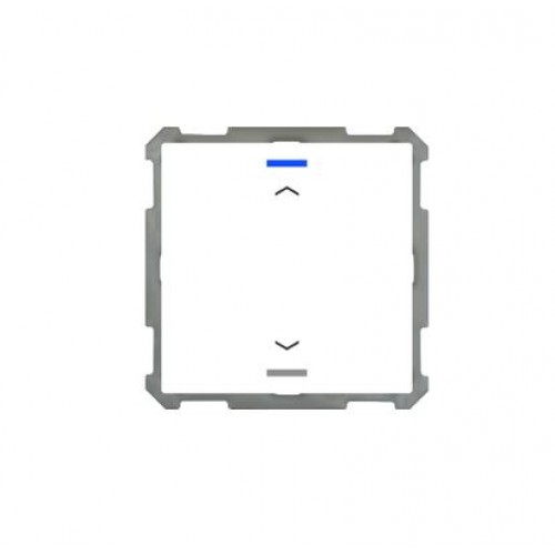 63MM KNX PUSH BUTTON LITE 1-FOLD RGBW WHITE (GLOSS) UP/DOWN SYMBOL