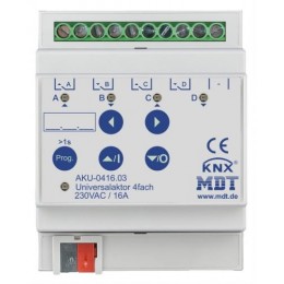 MDT Universal Actuator AKU, 6-FOLD 4SU MDRC, 230V,16 A