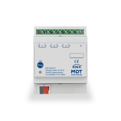 MDT Energy Meter 3-channel, 20 A, with direct measurement, 3-fold, 4SU